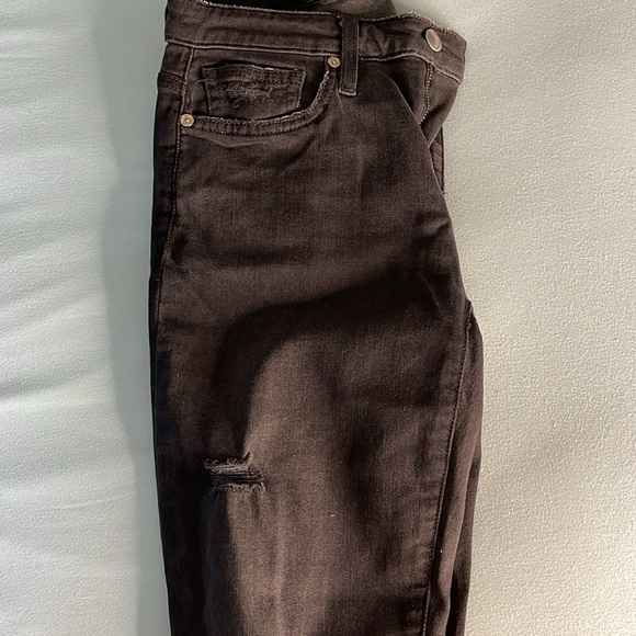 Distressed Washed Black Skinny Jeans - Joes Jeans - 27 - Picture 3 of 4